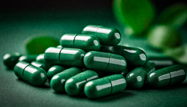 SUPLEMENTO: CAPSULAS DE SUPLEMENTOS ALIMENTARES OU VITAMINAS  EM UM CONCEITO DE SA&Uacute;DE E BEM ESTAR