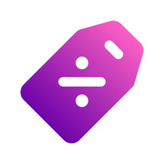 discount label Gradient icon