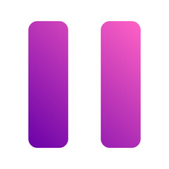 pause button Gradient icon