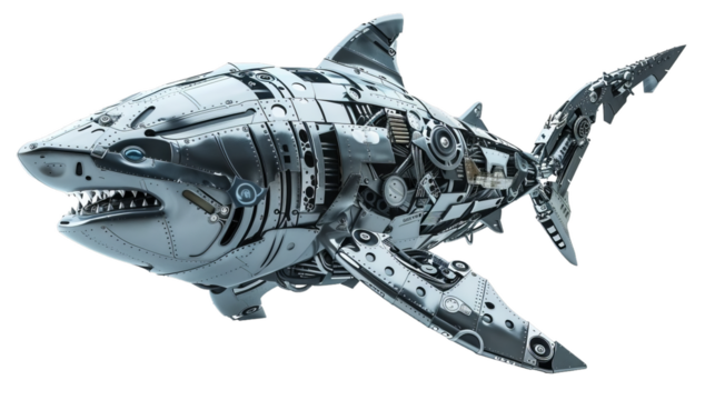 Shark Robot Isolated