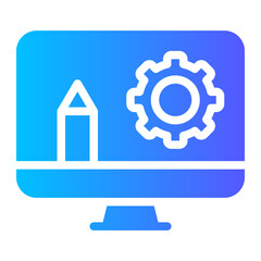 web development gradient icon