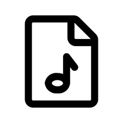 audio file Line icon