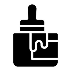 paint bucket glyph icon