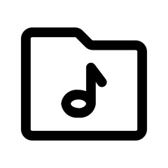 music folder Line icon