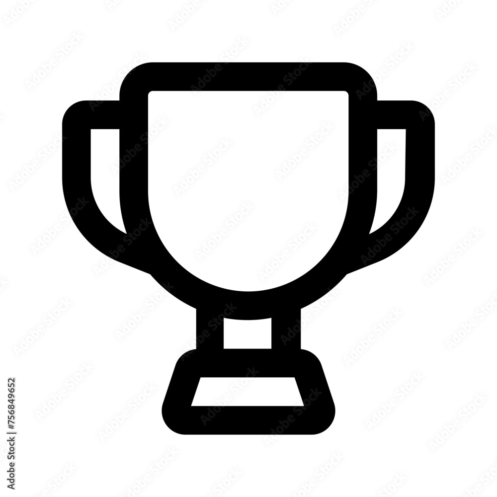 Wall mural trophy line icon