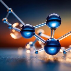 Model of molecular structure, chemistry representation of molecule
