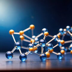 Model of molecular structure, chemistry representation of molecule