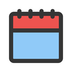calendar Line color icon