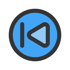 previous button Line color icon