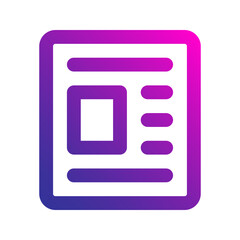 news Gradient icon