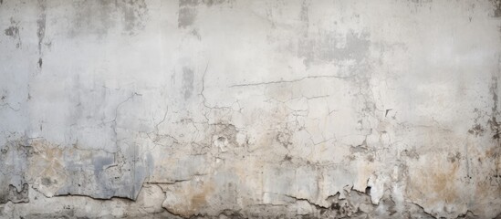 Aged White Weathered Cement Wall Texture Background