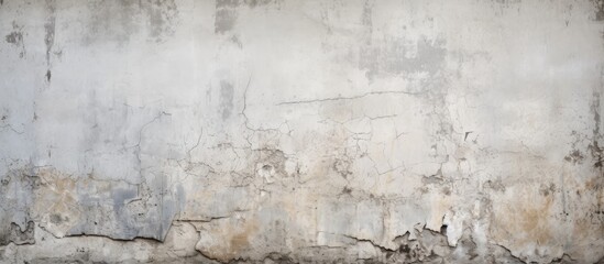 Fototapeta premium Aged White Weathered Cement Wall Texture Background