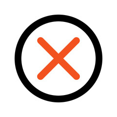 Obraz premium close button Outline color icon