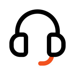 Obraz premium customer service Outline color icon