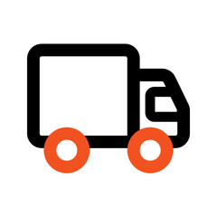 delivery truck Outline color icon