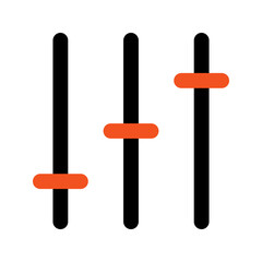equalizer Outline color icon