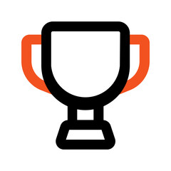 trophy Outline color icon