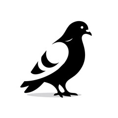 Pigeon Bird Simple and Clean Logo Icon