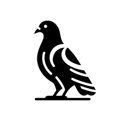 Pigeon Bird Simple and Clean Logo Icon