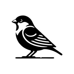 Sparrow Bird Simple and Clean Logo Icon