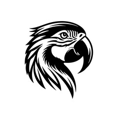 Macaw Bird Simple and Clean Logo Icon © Fadil Rambey