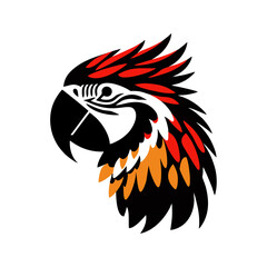 Macaw Bird Simple and Clean Logo Icon