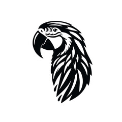 Macaw Bird Simple and Clean Logo Icon
