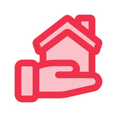 buy home Outline color icon