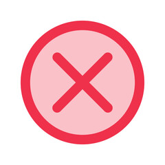 close button Outline color icon