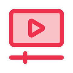 video player Outline color icon