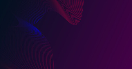 Abstract blue and pink background with flowing lines. Dynamic waves. futuristic modern dark wave background.