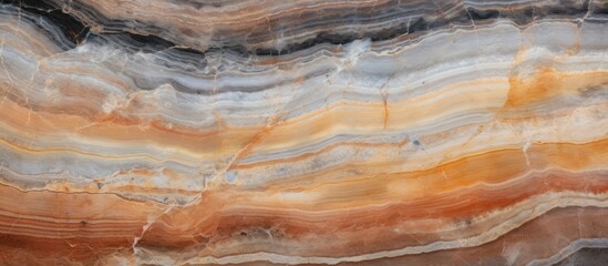 Obraz premium Marble Onyx Stone Texture with Colorful Stripes and Layers