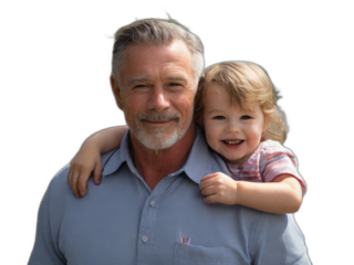 image of a father with his son