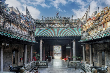 Lubao town, Sanshui district, Foshan city, Guangdong, China. Xujiang Ancestral Temple (1268). As...