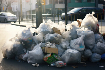 ゴミ, ゴミ袋, ゴミ山, 廃棄, 廃棄場, 汚い, garbage, garbage bags, garbage heap, disposal, disposal site, dirty - obrazy, fototapety, plakaty