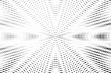 Halftone vector background. Monochrome halftone pattern. Abstract geometric dots background. Pop Art comic gradient black white texture. Design for presentation banner, poster, flyer, business card.	