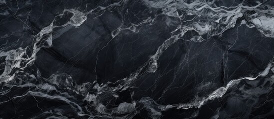 Abstract Natural Marble Black Pattern for Background or Wallpaper.