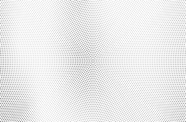 Halftone vector background. Monochrome halftone pattern. Abstract geometric dots background. Pop Art comic gradient black white texture. Design for presentation banner, poster, flyer, business card.	