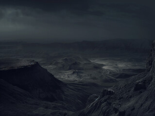 desert like landscape mars