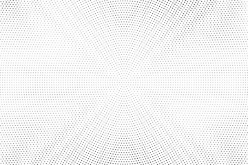 Halftone vector background. Monochrome halftone pattern. Abstract geometric dots background. Pop Art comic gradient black white texture. Design for presentation banner, poster, flyer, business card.	