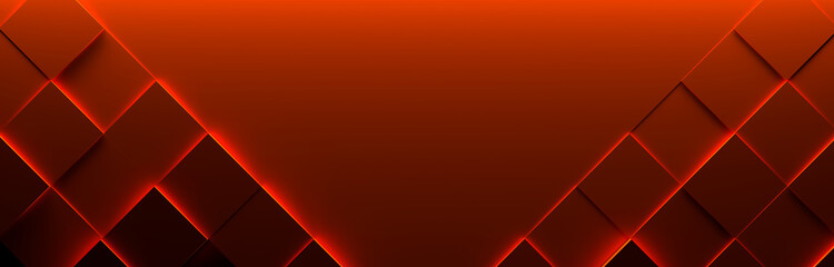 Wide Dark Red Tiled Background With Copy Space (3D Illustration)