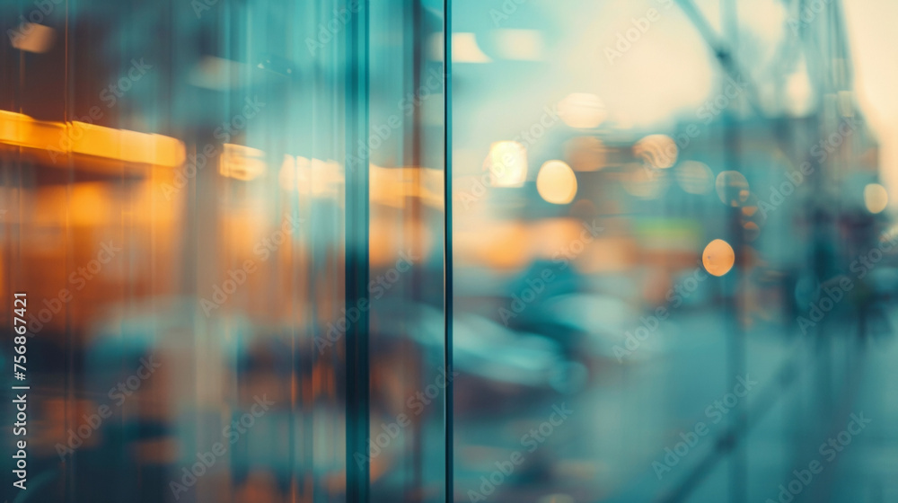 Poster an upclose look at the seamless integration of smart glass into the architecture with its thin frame