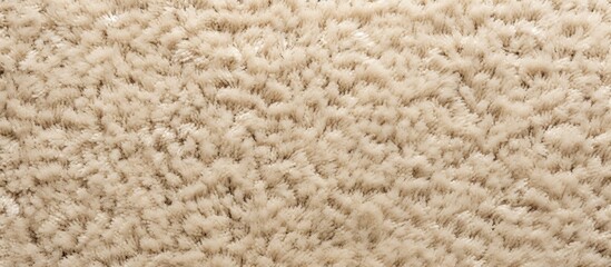 Seamless beige carpet rug texture background from above