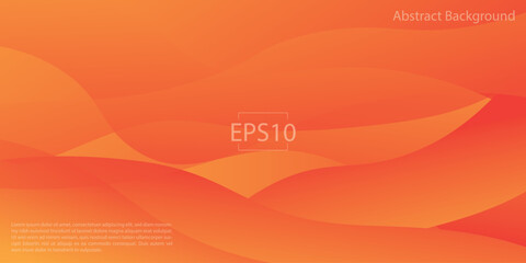 Abstract Background Orange wave for wallpaper, backdrop, etc. EPS10