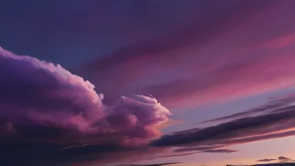 Foto op Plexiglas abstract purple sky, Sunset Sky Amidst Dramatic Cloudscape © atosuwan
