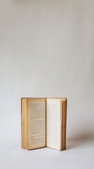 Old book on a white background with space for text or image.
