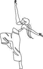 a dancing woman