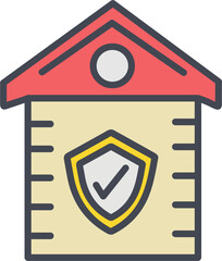 House Shield Vector Icon