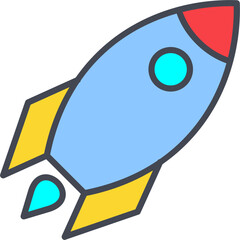 Rocket Vector Icon