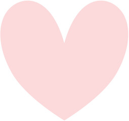 Pink Pastel Heart Shape in SVG Vector